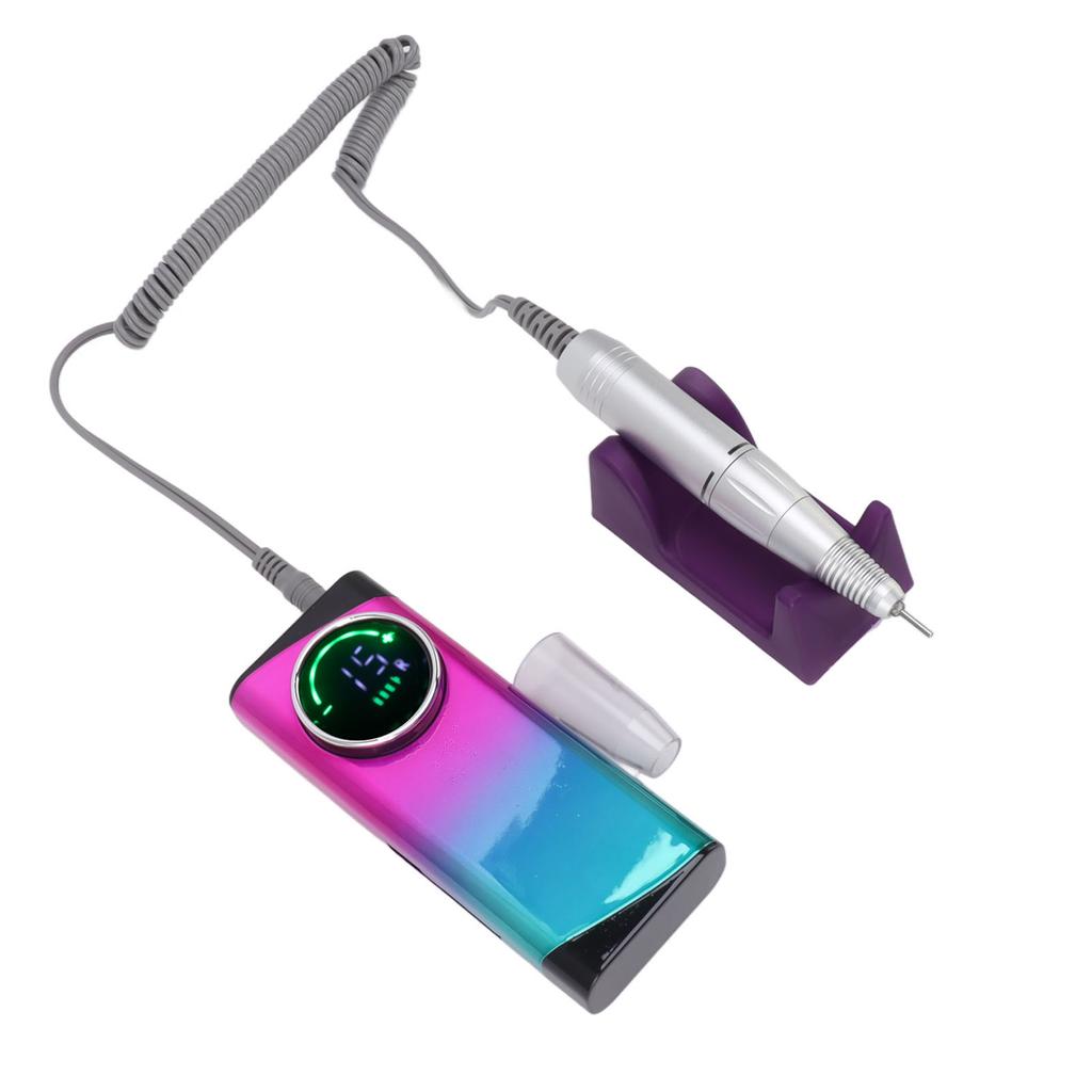 Electric Nail Drill Machine 30000RPM 2600mAh Battery Nail Polishing Machine with 6 Grinding Heads