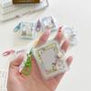 1/2-Inch Holder Pockets Transparent Diy Mini Po Album Keychain Portable Po Storage Holder Key Ring
