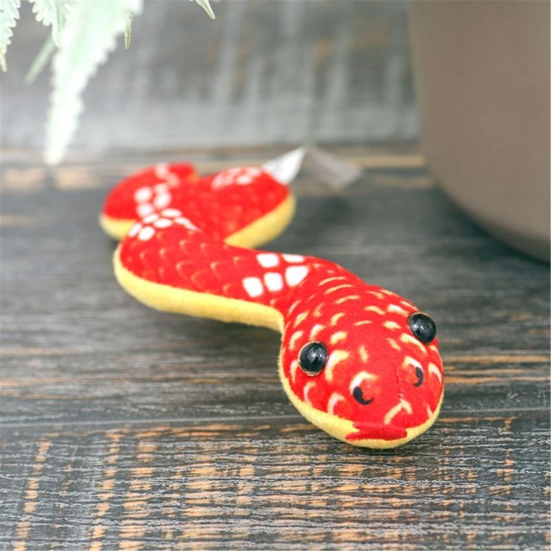 2025 Snake Mascots Toy Stuffed Animals Toy Refrigerator Magnets New Year Stuffed Snake Figure Toy Mascots for Kids