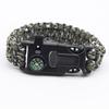 Braccialetto di Sopravvivenza in Paracord 5-in-1 Braccialetto da Polso Multifunzionale di Emergenza per Campeggio Escursionismo Avventura