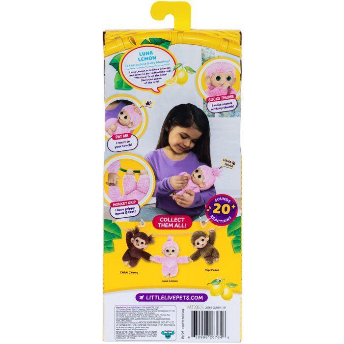 Peluche - LITTLE LIVE PETS - Il mio mini cucciolo scimmietta - Rosa - Dai 4 anni