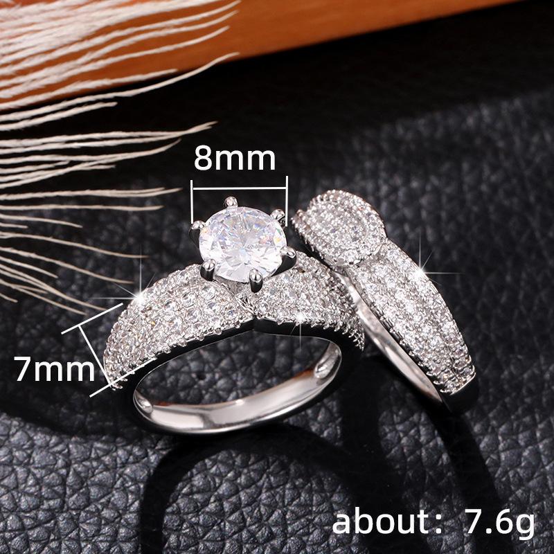 Flash Diamond Engagement Ring, Women'S Ring, Fashion Light Luxury Jewelry