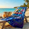 Fixies Customizable Name Beach Towel Quick-Dry Soft Microfiber Perfect for Traveling Yoga Camping and Swimming