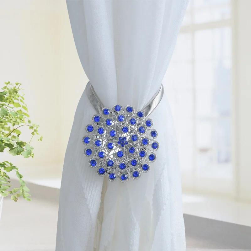1pcs Simple Flower Curtain Strap Flower Curtain Clip Strap Curtain Buckle Window Decorative Strap Accessories Useful Tool
