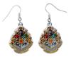 HARRY POTTER Hogwarts Crest Drop Earrings