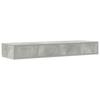 Bed Drawers Concrete Grey 120 X 36.5 X 16.5 Cm Particleboard