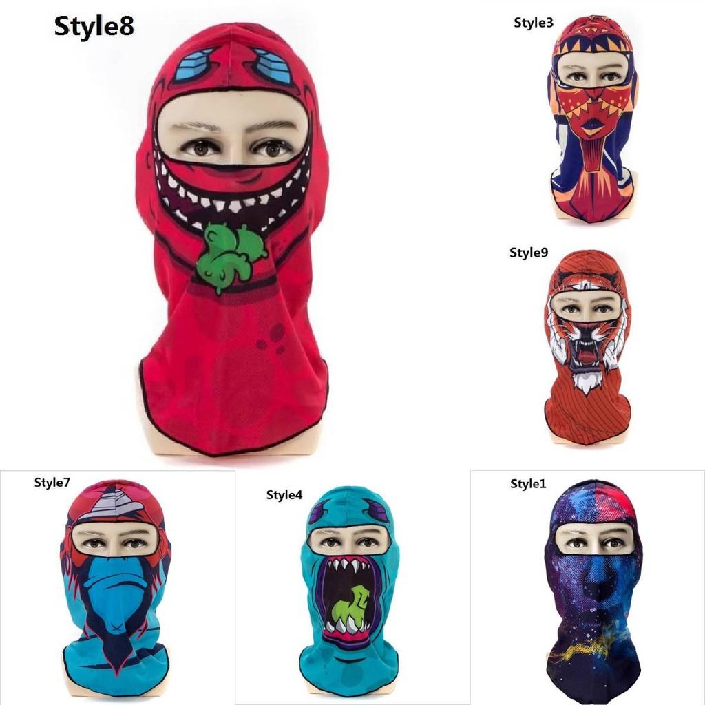 Stilvolle Winddichte Und Warme Radmaske Unisex Skimaske Mit Einzigartigen Drucken