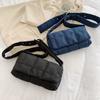 Stylish Urban Nylon Shoulder Bag Trendy Compact Crossbody With Zipper Closure
