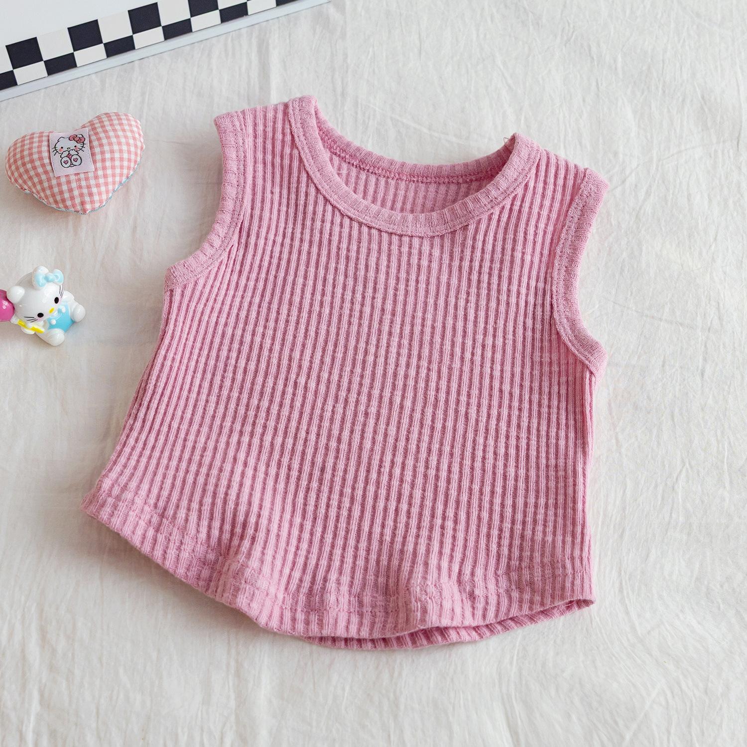 Girls Summer Fashion Two Piece Set Thin Vest Dress Baby Stylish Outfit 90cm