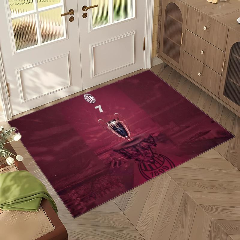 A.C. Milan (64) Office Rug Elegant Floor Rug for Office Living Room Bedroom and Indoor Home Spaces
