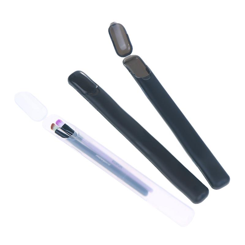 1 Stück Tragbare Transparente Make-up-Pinsel Aufbewahrungsbox mit Deckel Augenbrauenstift Make-up-Pinsel Organizer Essstäbchenetui Beauty-Tool