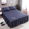WOSTAR Nordic solid bed sheet cover bedspread summer soft comfort bedding set luxury home textiles single double queen king size