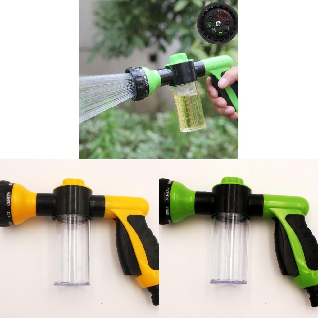 Multimode Foam Water Gun With Soap Dispenser For Car Wash And Garden Irrigation