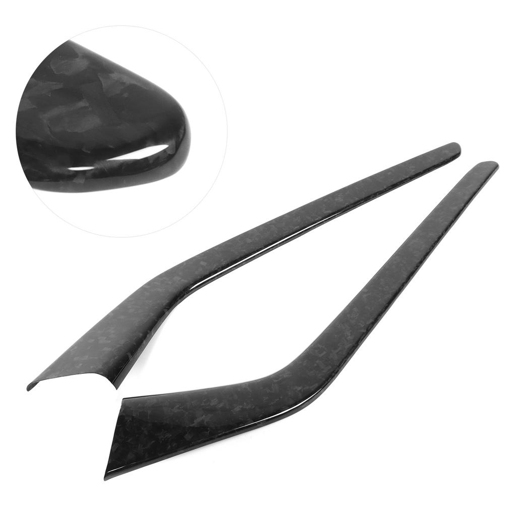 2Pcs Console Gear   Side Trim Strip Cover Carbon   Decor Fit for     2018‑2021