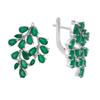 Silver Earrings with Natural Agate 5.675ct (2196211)