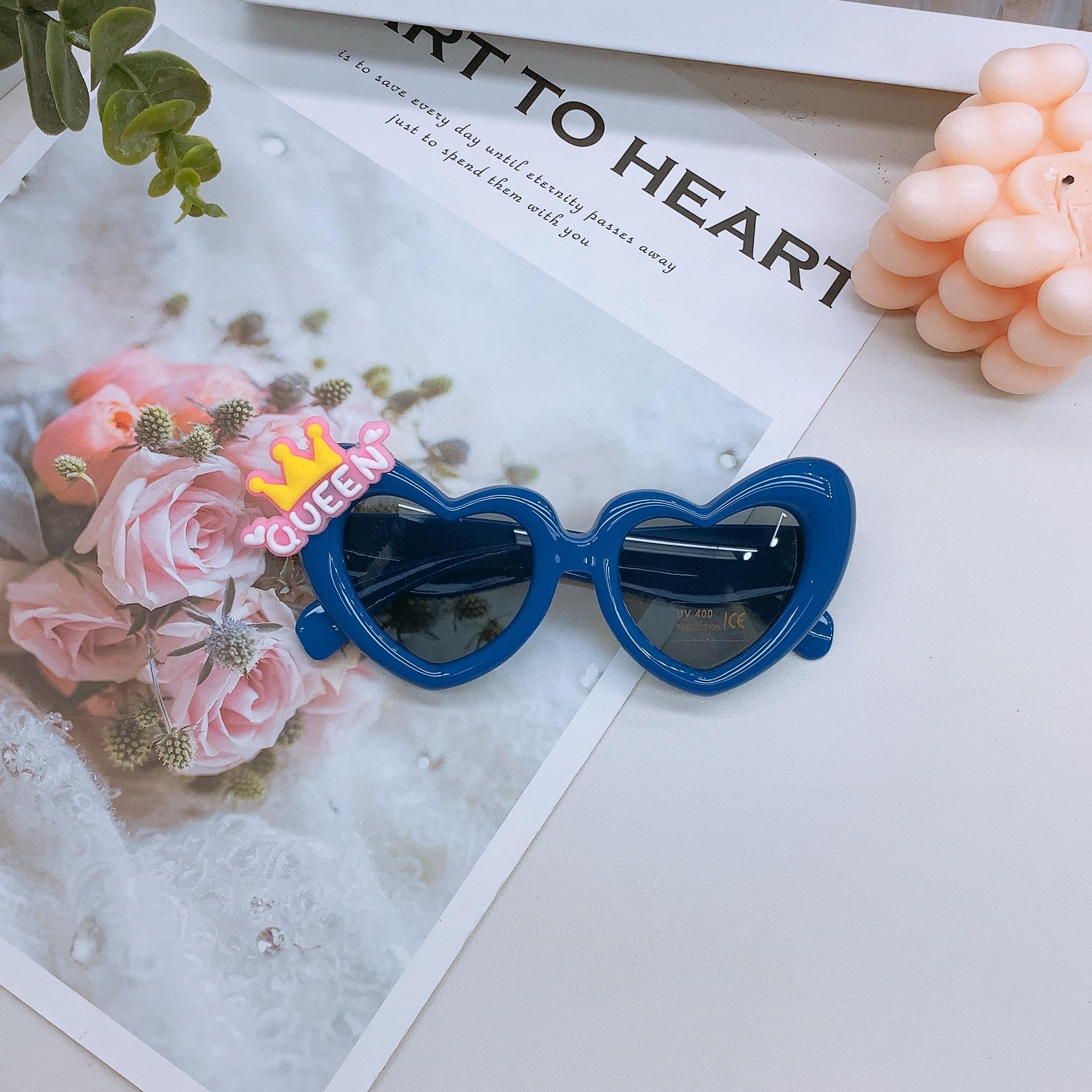 

Модные детские солнцезащитные очки детские солнцезащитные очки для путешествий солнцезащитный крем Diy Love милые очки для девочек Tide