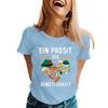 Fashion Casual Unisex Letter Print T-Shirt with Festival Graphic Design - Short Sleeve Round Neck Tee for Men and Women