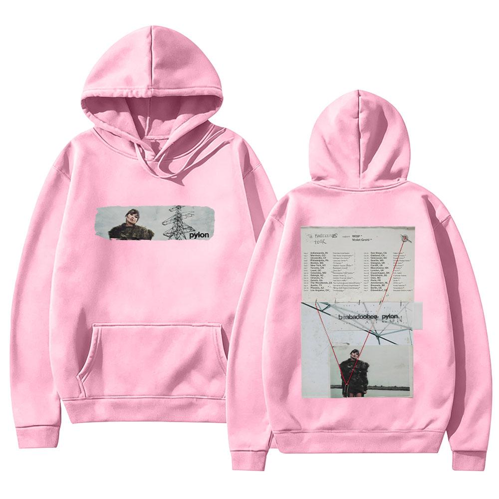 Beabadoobee The Powerlines Tour ‘26 Hoodies Retro Vintage Print Sweatshirts Men Womrn Fashion Casual Long Sleeve Loose Pullovers