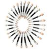 10 Pcs Applicator Double-Ended Cosmetic Brushes Women Makeup Eyeshadow Eyeliner Sponge Lip Brush Set Disposable Makeup Brush