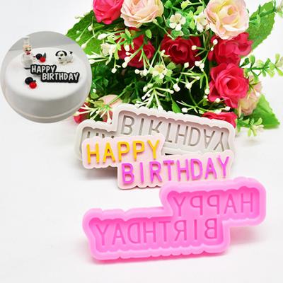 English Letter Mold Time-saving Non-stick Happy Birthday Cake Mold Baking Tool for Cake Shop