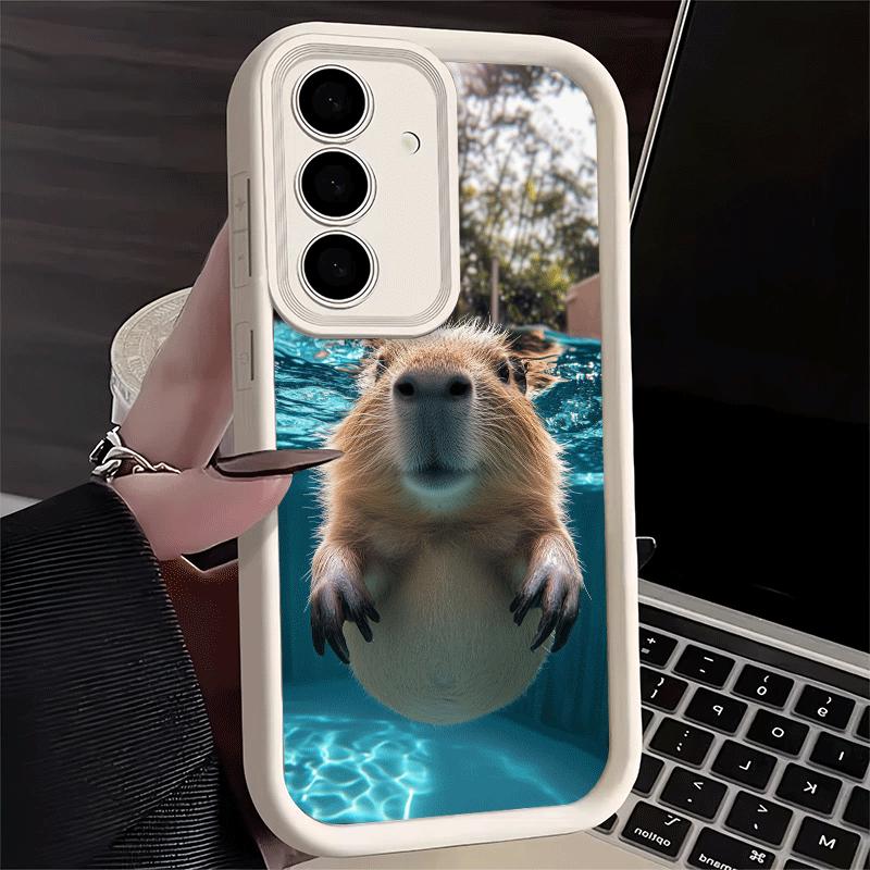 Phone Case for Samsung Galaxy A17 A16 A15 A14 A13 Animal Capybara Cute A56 A36 A26 A55 A35 A25 A54 A34 A24 A53 A33 A23 A07 A06