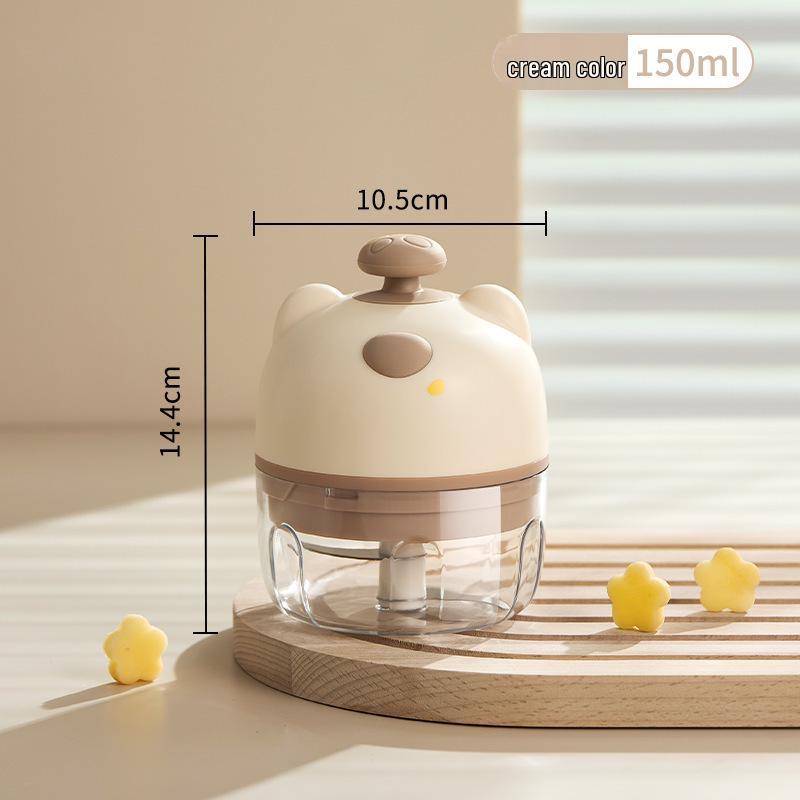 Compact Electric Garlic and Meat Grinder: Garlic Mincer, Garlic Press, and Mortar Crusher, Perfect for Home Use.