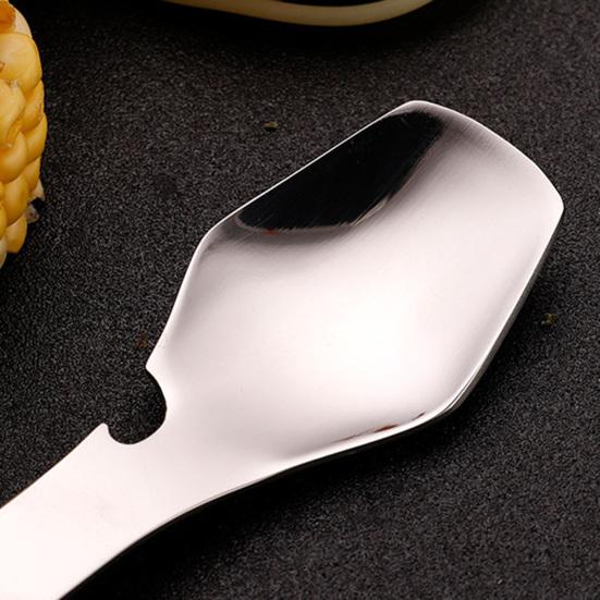 Stainless Steel k Mirror Surface 4-in-1 Food Grade Universal k Spoon Cutter Bottle Opener Camping Utensil Restaurant Supplies