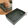 Portable Cat Travel Litter Box Waterproofing Foldable Litter Box Cat Collapsible Toilet for Hotels Camping Outdoor Activities