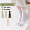 Damen Sommer Dünn Atmungsaktiv Fünf-Zehen Rutschfeste Socken