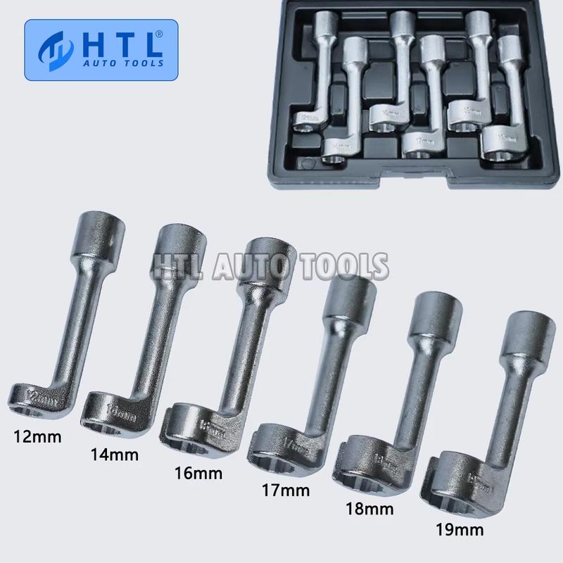6pcs/set Diesel Fuel Injector Line Injection Socket Wrench Set Fuel Injection Pipe Socket Wrench for Car Repair