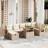 VidaXL Garden Lounge Set with Cushions 8 Pcs, Patio Sofas, Patio Furniture Set, Outdoor Furniture, Beige 3276152