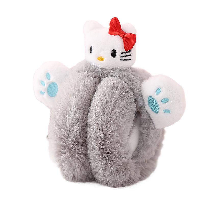 Winter Cartoon Cat Earmuffs: Cute, Warm Protection for Students and Outdoor Enthusiasts