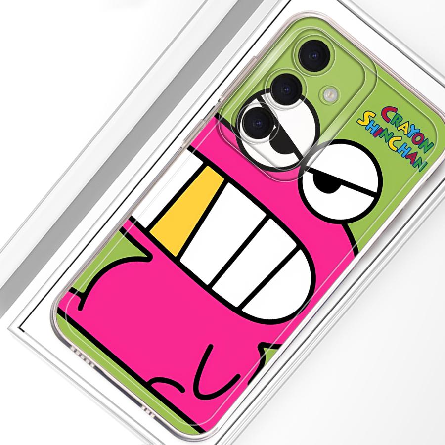 Phone Case for Samsung Galaxy A26 A24 A52 A31 A56 A50 A33 A52 A34 A35 A54 A15 A55 A23 A25 A51 A16 A36 A13 Cute Crayons Shinchans