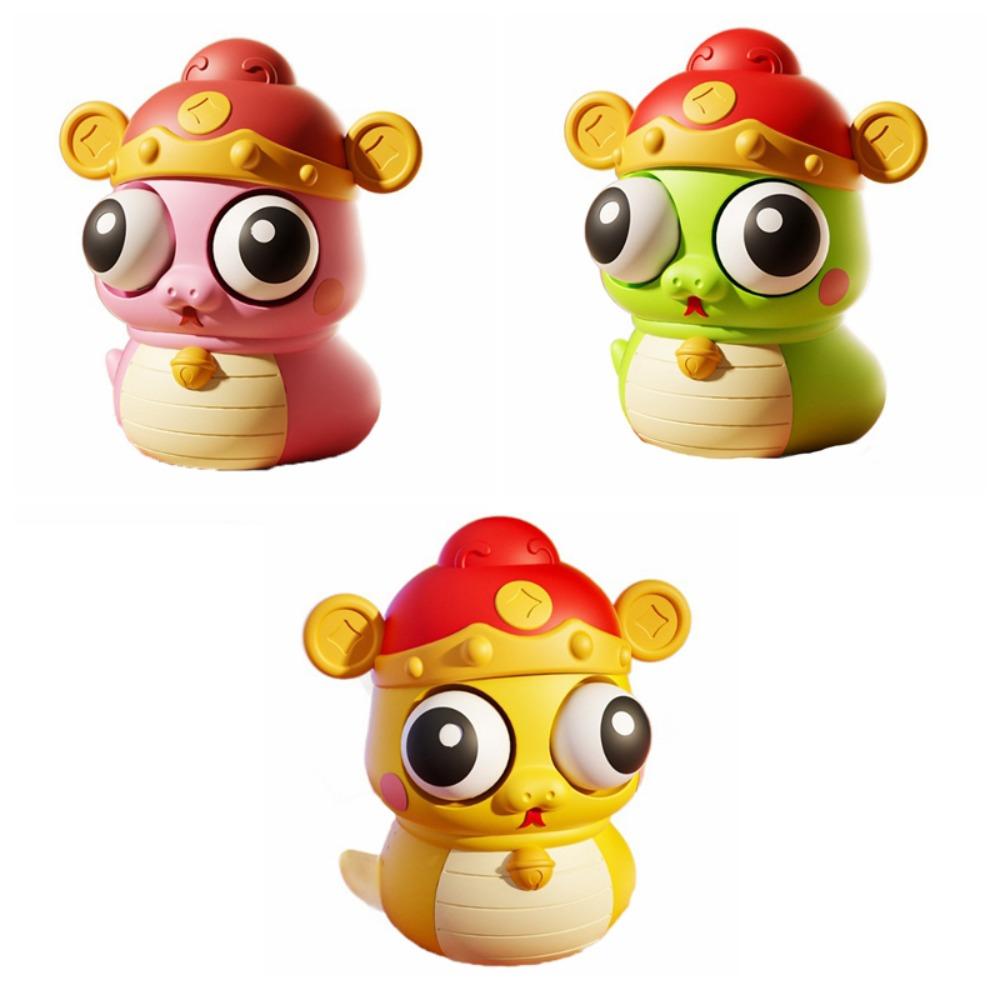 Cartoon Animal Burst Eye Snake Keychain Squeeze Ball Toys Keyring Kids Holiday Gift