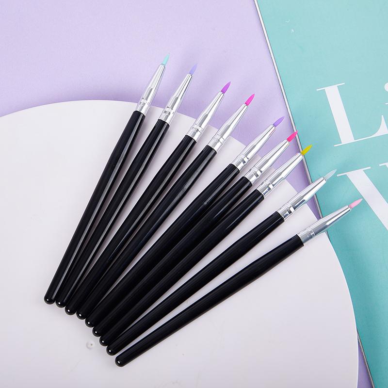Silikon Make-up Pinsel Eyeliner Make-up Werkzeuge Nail Art DIY Nagel Pinsel Gesichtspinsel Beauty Make-up Pinsel