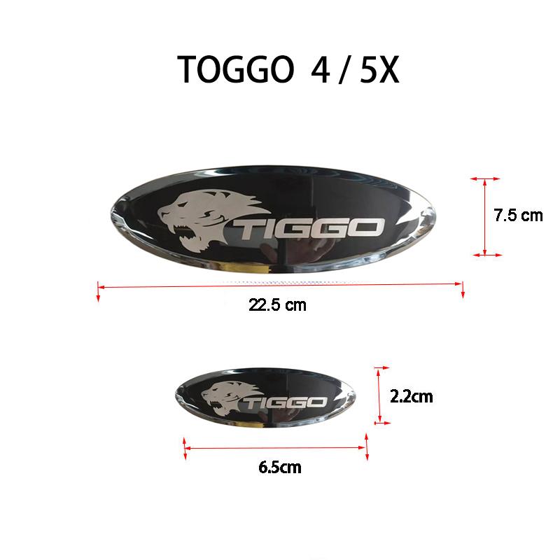 Chery Tiggo 4 Car Head Hood Logo Badge Tiger Decoration Emblem Cover Modification Exterior Accessories Auto Parts
