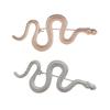 Unique Snake Brooch Electroplate Metal Pin For Various Outfit Formal Event Chinese New Year Celebration Badge Jewelry