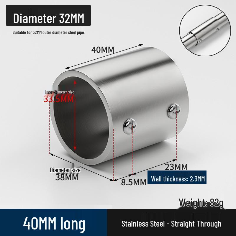 Stainless Steel Right Angle Tee Connector 19mm-32mm Joint Elbow Assembly Frame Fastener