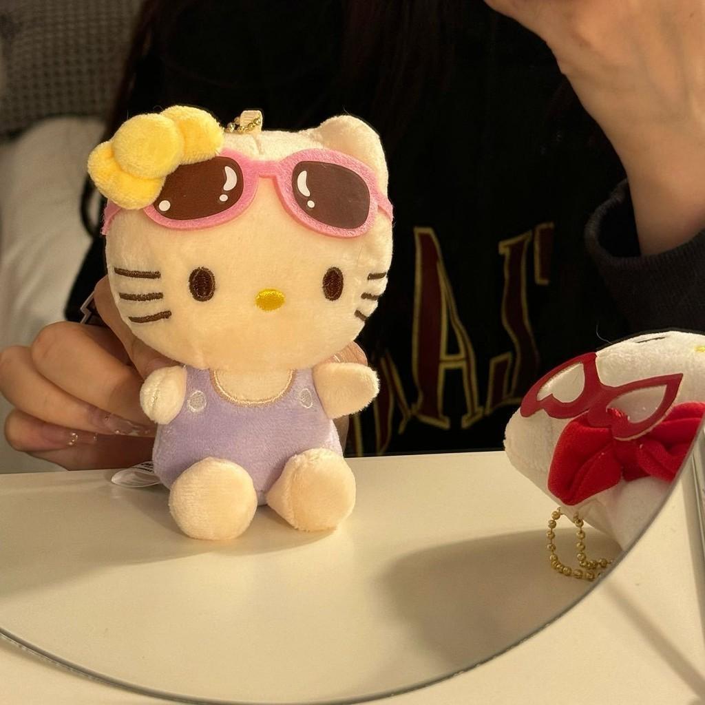 Adorable Cartoon Cat Plush Keychain Cute Kitty Bag Pendant Mini Stuffed Animal