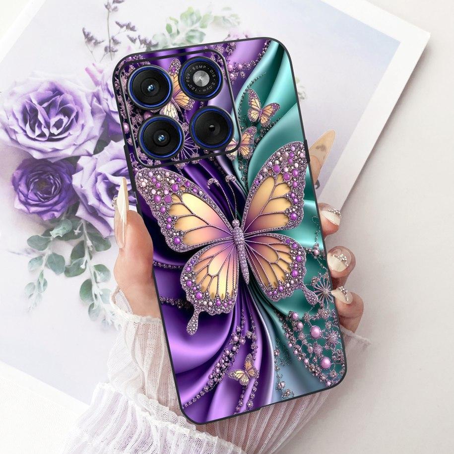 6.7" For Motorola Edge 70 Phone Case Luxury Dragon Cartoon Cover Soft Black Silicone Shell For Motorola Edge70 Moto X70 Air Etui