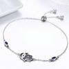 BAMOER Authentic 925 Sterling Silver Hand of Fatima Chain Link Bracelets