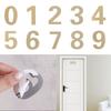 1Pcs Modern Hotel Home Sticker Address Self-adhesive Door Plate Number House Drawer Sign Gate Digits Door Numeral Plaque