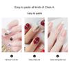 Jelly Glue Stickers pro Nail Art a umělé nehty – 30 listů transparentního a univerzálního vylepšení nehtů