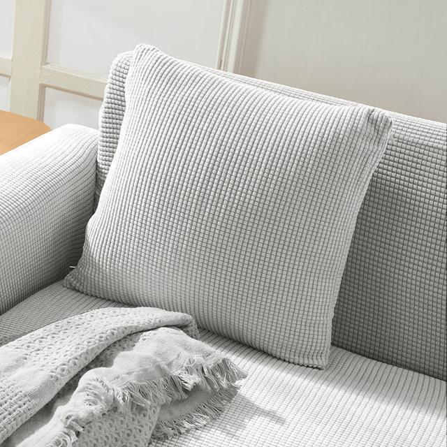

Новые цвета, толстая флисовая защита для дивана, жаккардовая однотонная наволочка с принтом, чехол для подушки 45x45 см 1PC