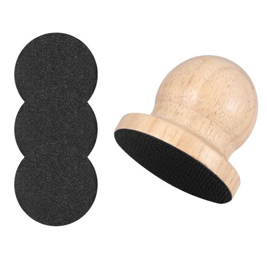 

Silent Dog Nail File Wooden Scratch Board Dogs Self Nail File with Replaceable Filing Discs Gentle Pet Nail Care Tool for Dogs And Cats 3pcs