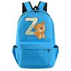Little Bear 26 English Letters Backpack Teen School Bag for Girls Boy Backpack Bookbag for Kid Gifts Large Capacity Student Bag