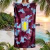 Aston Villa Football Beach Towel Soft Microfiber Summer Towel Quick Dry Absorbent Towel for Beach Swimming Pool Travel