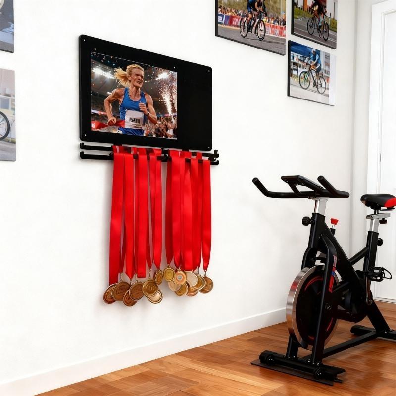 

Multiple Functional Race Memorabilia Display Shelf Permanent Metal Plan Shops Medals and Citations for Sports Enthusiasts China Mainland