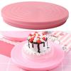 Práctico soporte giratorio para tartas de 14 cm con diseño a escala de plástico DIY