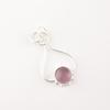 Natural Purple Cat's Eye Gemstone 925 Solid Silver Jewelry Necklace Pendant PP-40-45